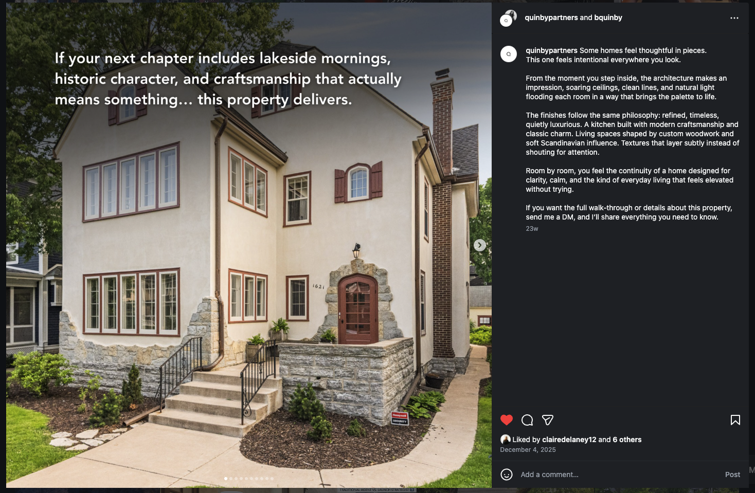 Quinby Partners neighbourhood post, Minneapolis.